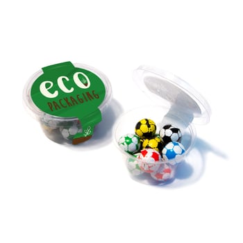 Eco Range - Eco Maxi Pot - Chocolate Footballs