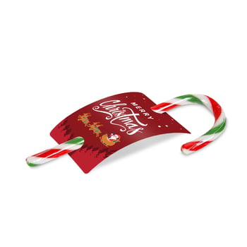 Christmas - Peppermint Candy Cane - Info Card