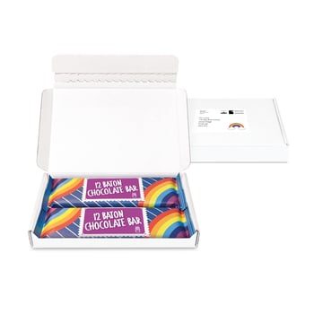 Gift Boxes - Mini White Postal Box - Paper Label