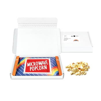 Mini White Postal Box - Microwave Popcorn - Digital Print